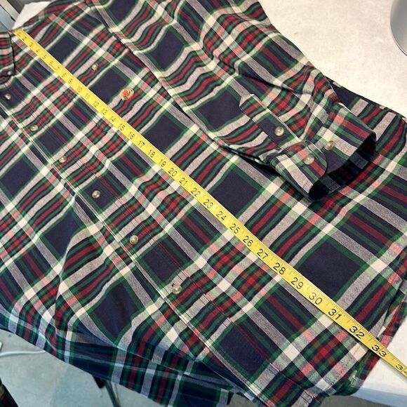 Wrangler TwentyX 20X Button Down Shirt Mens Size Large Long Sleeve Plaid - Picture 9 of 9